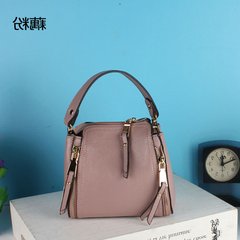 Is the Korean version of the new 2017 brand Handbag Shoulder Bag Satchel Mini bucket bag small bag Lilac