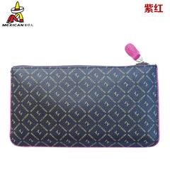 The scarecrow women's handbag bulk hand bag handbag zipper wallet 40159 Korean fashion Plaid Mauve
