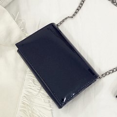 Bright silver small bag 2017 summer new handbag tide all-match chain shoulder bag Korean small Satchel black