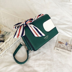 Bag 2017 summer new scarf Chain Bag Satchel Bag all-match Korean version of the simple single color small package green