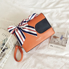 Bag 2017 summer new scarf Chain Bag Satchel Bag all-match Korean version of the simple single color small package Orange
