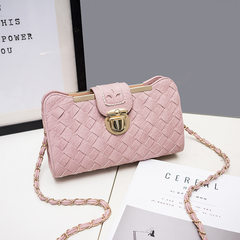 Female bag summer all-match Korean fashion handbags 2017 New Mini Handbag Satchel Bag chain bag Pink