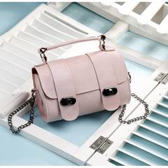 The chain of small bag shoulder bag women new summer 2016 Korean students Satchel Handbag all-match female personality Pink