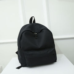 2016, Japan and Korea Canvas Shoulder Bag, leisure bag, solid bag, travel bag, lovers tide, small, fresh and simple black