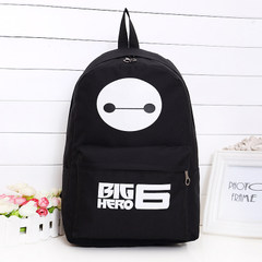 Mail 2015 new cat ear bag, men and women Korean canvas, fashion tide backpack, student bag, double Backpack Large white double back: Black