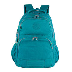 A large backpack bag washed nylon cloth leisure travel backpack college student bag wind Lake blue