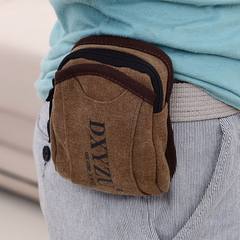 [daily special] pocket running, sports bag, arm belt, hook, big screen mobile phone bag, men wear belt multi-function Coffee