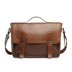 Threebox Korean tide brand men Bag Satchel Bag Fashion Handbag men postman messenger bag mail Khaki