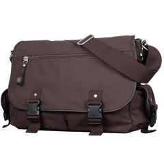 Male fashion leisure canvas bag bag Korean thickened Crossbody Bag bag bag bag men diagonal brown