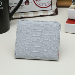 Small wallet, short, small, fresh Korean version, mini fold, personalized wallet, slim, small purse, female, 2017 new styles Milky white