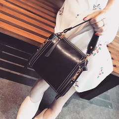 2017 new type bag solid bucket bag Leisure Bags Bag Satchel Korean fashion trend black