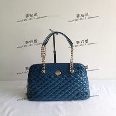 Purchasing FION/ new leather color leisure Fion lattice chain shoulder bag VDF/BUR/11A blue
