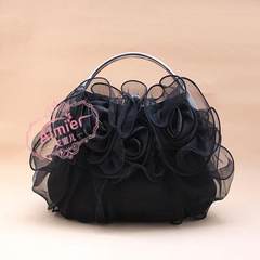 Korean wedding holiday promotion Sweet Rose Basket NEW Bridesmaid all-match shoulder bag hand black