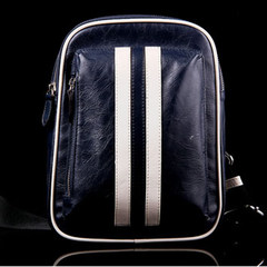 2014 new young men Crossbody Bag man chest pockets Korean fashion leisure bag Chaonan sheepskin bag blue