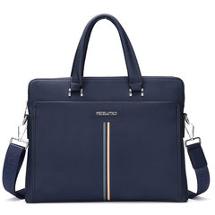 The new bag handbag business bag bag bag briefcase trend Faidit capaul shipping Portable blue