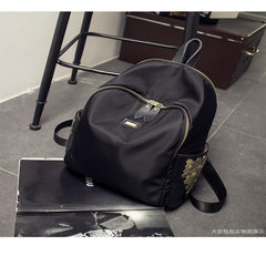 2016 new Oxford rivet Leather Shoulder Bag Handbag cloth with Size Backpack leisure bags. Black bag