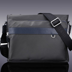 Armani Android Vatican male package bag Men Men's satchel cross Oxford nylon canvas bag vertical leisure gray