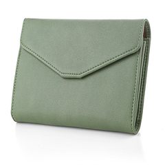 High quality soft leather cross section multifunctional female wallet girl passport bag cover type mobile phone bag lady card package green