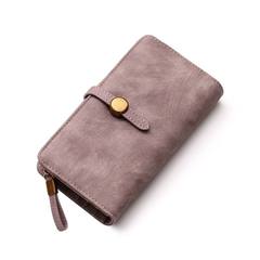 Hot 2017 New Retro Female Long Wallet pumping with multi card hand fashion lady seventy percent off large capacity Lotus root starch