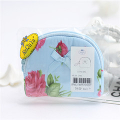 Bangkok NARAYA Thailand shopping bag genuine elephant Floral Fabric Coin Bag Handbag Purse NB-384 CP98