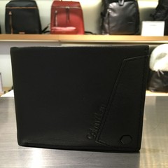 Calvin Klein/ Calvin Klein Korea 16CK Leather Multi card short wallet HP0598 black