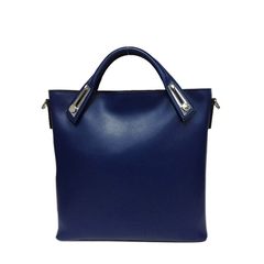 CARDANNA kadanna counter genuine high-grade leather Laptop Messenger Shoulder leather female bag. Blue trumpet