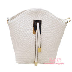 New handbag shoulder bag leather shell spring tide medium Korean portable Crossbody Mini spring and summer fashion Milky white