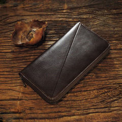 MINIMALISM minimalist Italy leather leather money / hand bags zipper ML9A005 Sky blue