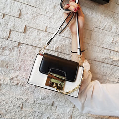 2017 new summer tide Korean all-match color chain bag handbag Mini Fashion Shoulder Messenger Bag Small Package black