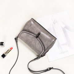 2017 new tide lock small package all-match handbags casual Mini Shoulder Bag Messenger Bag cross gray