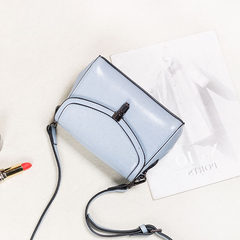 2017 new tide lock small package all-match handbags casual Mini Shoulder Bag Messenger Bag cross Wathet