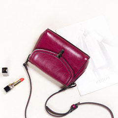 2017 new tide lock small package all-match handbags casual Mini Shoulder Bag Messenger Bag cross Mauve