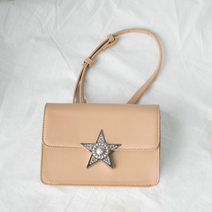2017 new handbag bag Korean lock chain fashion shoulder bag bag mini small bag tide Light brown