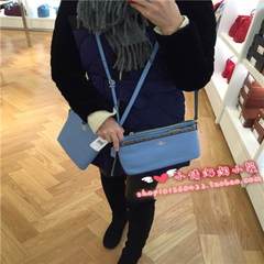 United States purchasing coach/ Kou Xie oblique satchel two sets of domestic stock Blue spot