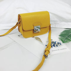 2017 new summer female Satchel Shoulder small package ulzzang all-match broadband Korean Mini Bag yellow