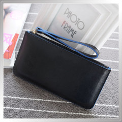 2016, the new version of the Korean purse, long ladies purse, hand bag, zero wallet, mobile phone bag, soft face wallet, wallet black