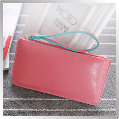 2016, the new version of the Korean purse, long ladies purse, hand bag, zero wallet, mobile phone bag, soft face wallet, wallet Watermelon Red
