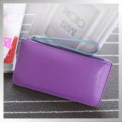 2016, the new version of the Korean purse, long ladies purse, hand bag, zero wallet, mobile phone bag, soft face wallet, wallet Fragrant purple