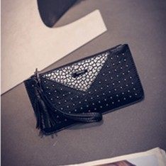 Han Xiaobao, 2016 spring new hand bag, printed women's bags, fashionable, oblique cross bag, tide lady bag Black Silver