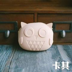 Japan and South Korea 2015 new owl silicone zero wallet, a variety of mini hand bag, male and female children package popular bag Dark Khaki