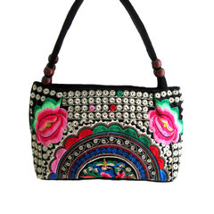 35% off - dual single shoulder bag women bag ethnic embroidery bag Paragraph 7