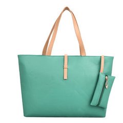 Korean fashion casual handbag Korean belt buckle Pu shoulder bag bag bag bag fashion personality green