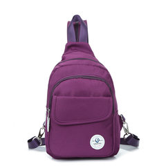 2016 new backpack BAG BAG BAG canvas chest s casual Shoulder Messenger Backpack Travel Bag Violet