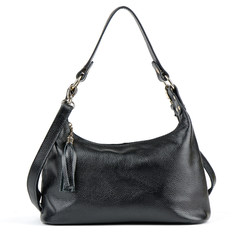 The first layer of leather satchel handbags leather fashion Korean ladies leisure bag new women's shoulder bag black black