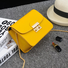 Small bag chain Crossbody Bag 2017 Korean Mini summer new tide all-match fashion student bag yellow