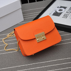 Small bag chain Crossbody Bag 2017 Korean Mini summer new tide all-match fashion student bag Orange red