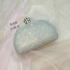 2017 high-grade Dinner Bag hand bag with diamond diamond diamond Europe bags Satchel Bag Party silvery