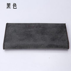 Long wallet wallet card card bag set multi ladies leisure bag thin soft hand scrub black