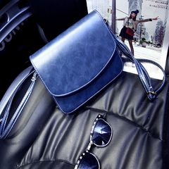 2016, autumn and winter new Korean tide, personalized lady bag, shoulder oblique shoulder bag, brief messenger bag, Mini Bag blue