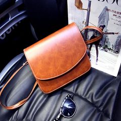 2016, autumn and winter new Korean tide, personalized lady bag, shoulder oblique shoulder bag, brief messenger bag, Mini Bag Light brown